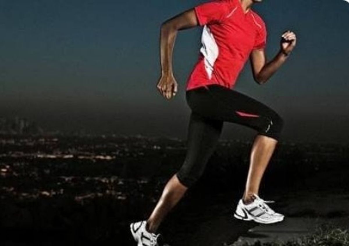 Diyabet hastası gece spor yaparken