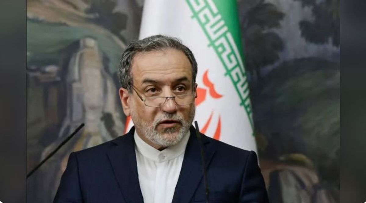 Iranian Foreign Minister Abbas Araqchi at a diplomatic meeting