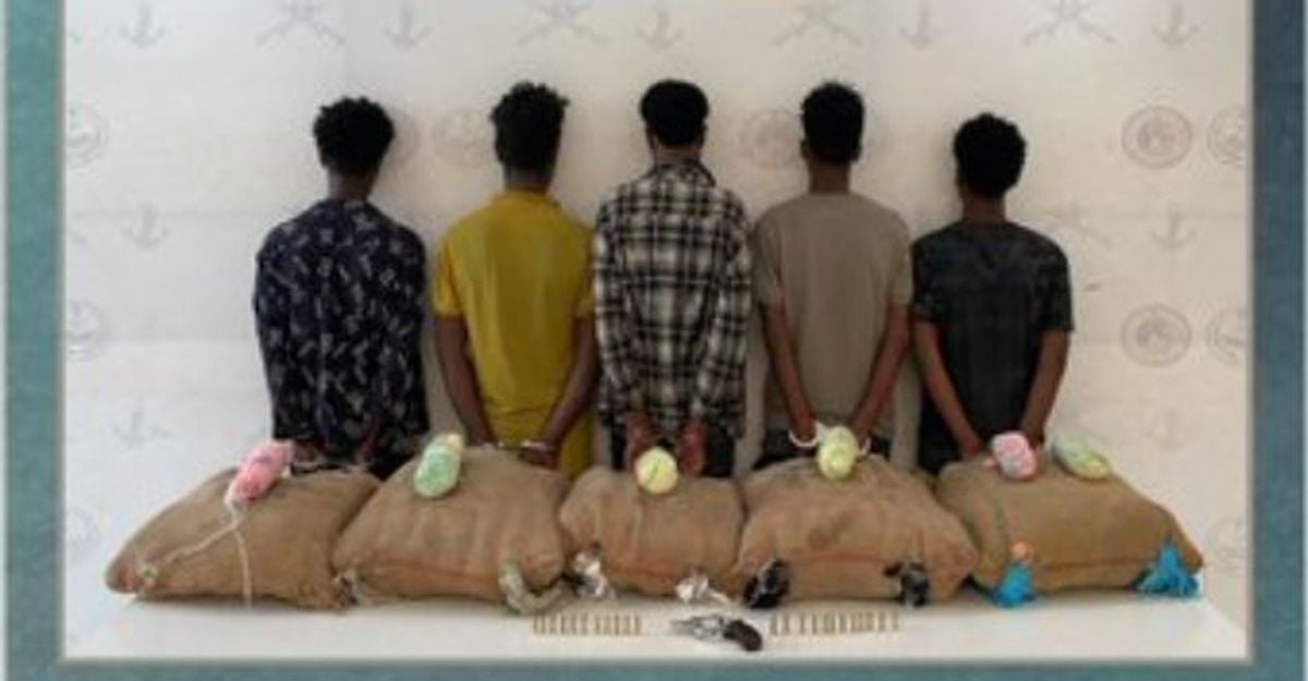Cinq Éthiopiens arrêtés pour trafic de 100 kg de khat à Asir