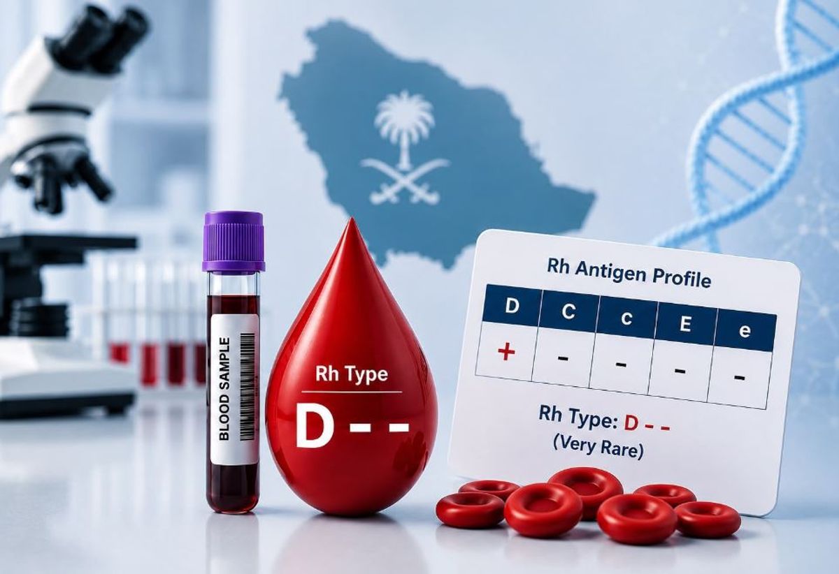فريق طبي سعودي يكتشف لأول مرة النمط الدموي النادر ( D) من نظام Rh 
