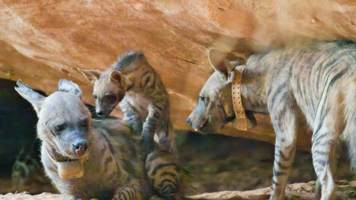 Pusat Konservasi Satwa Liar dan NEOM rayakan kelahiran pertama hyena belang