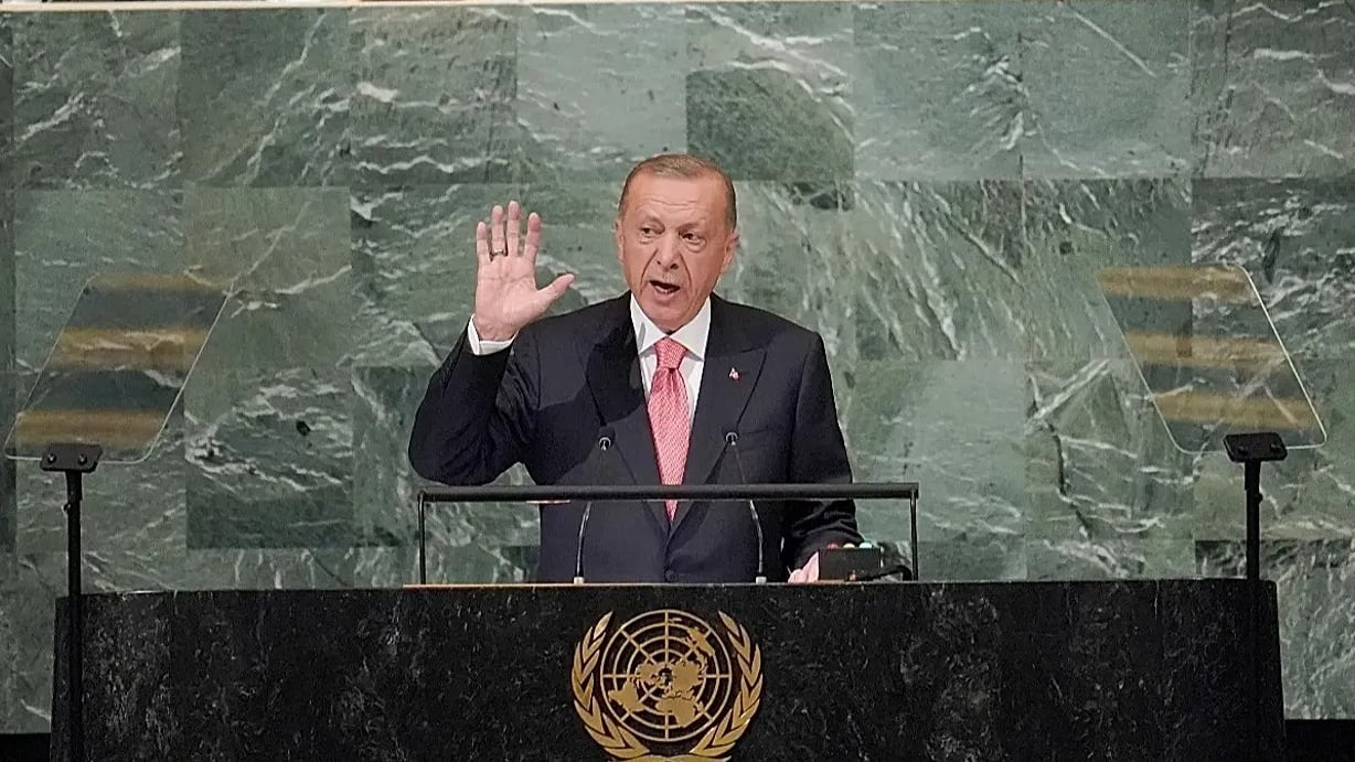 Israeli delegation walks out during Erdogan's Gaza speech at UN