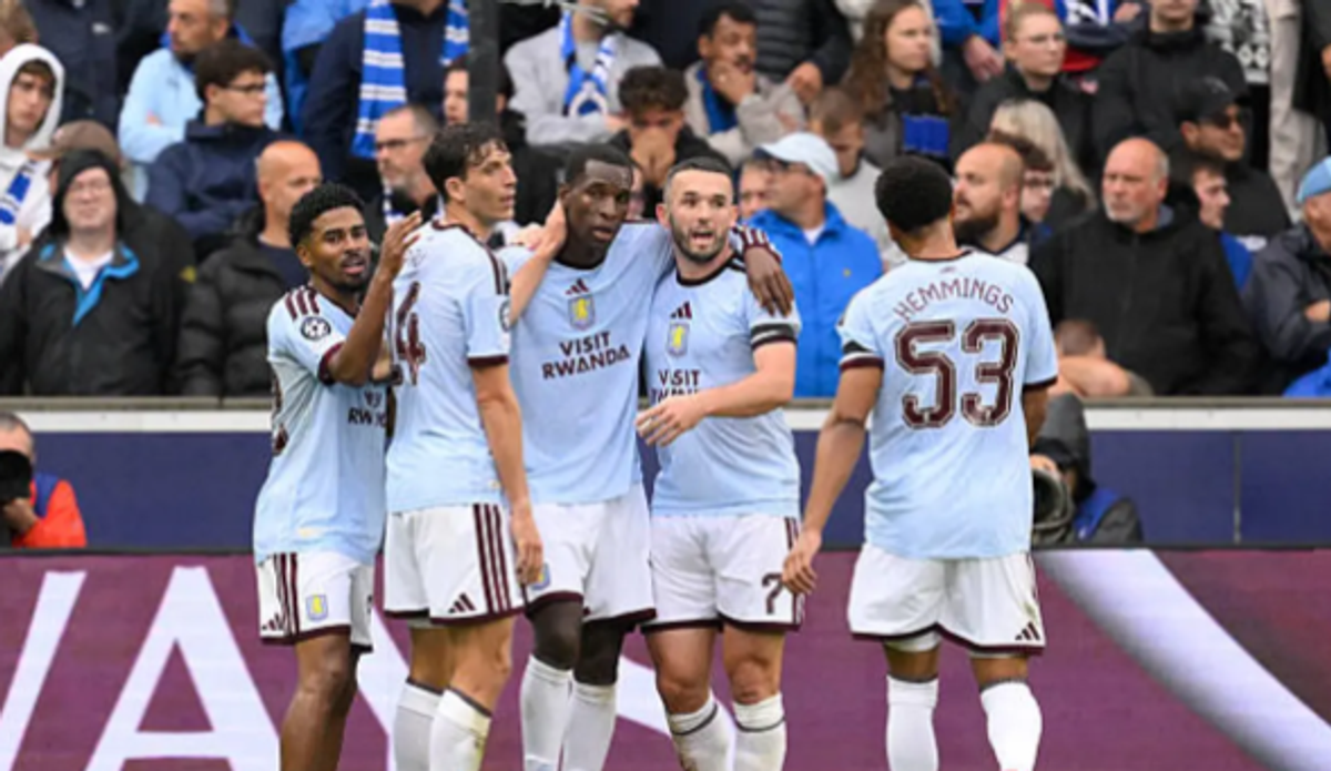 Aston Villa defeat Club Brugge 3-2 in UEFA Champions League