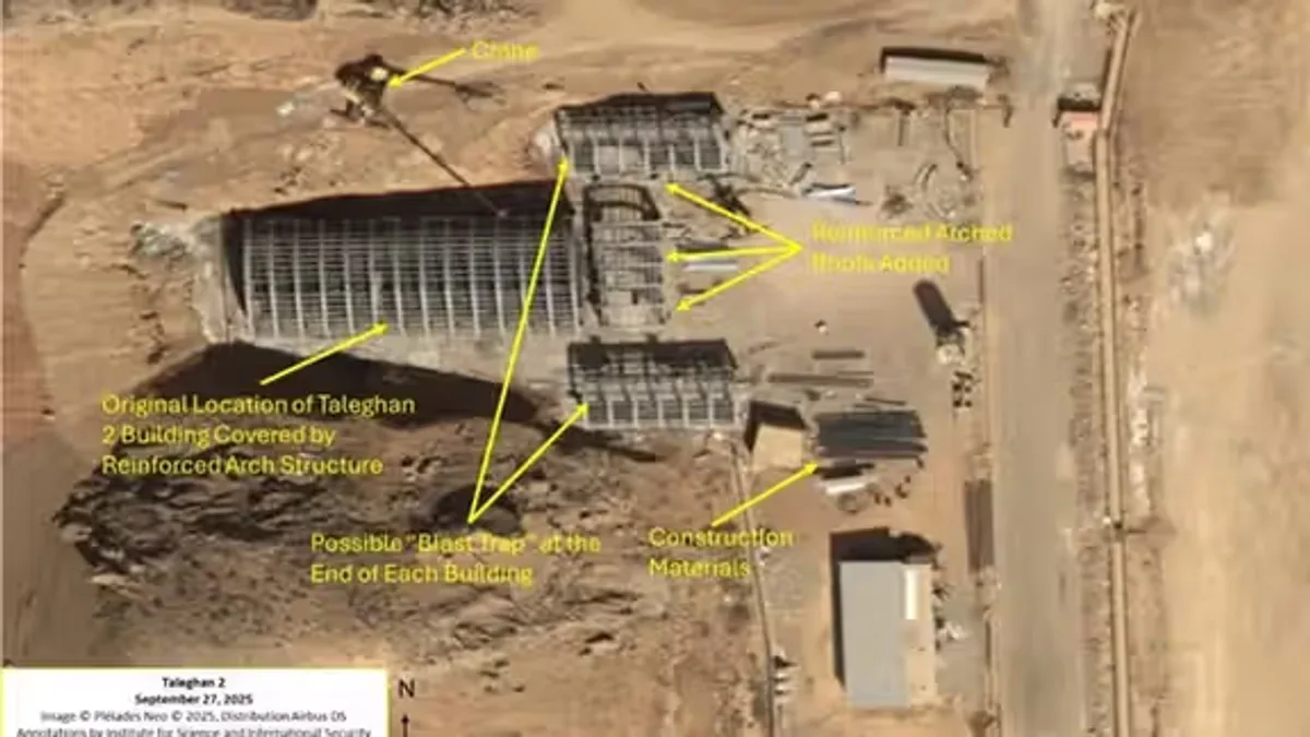 Iran rebuilds 'Taleqan 2' facility under satellite-proof cover