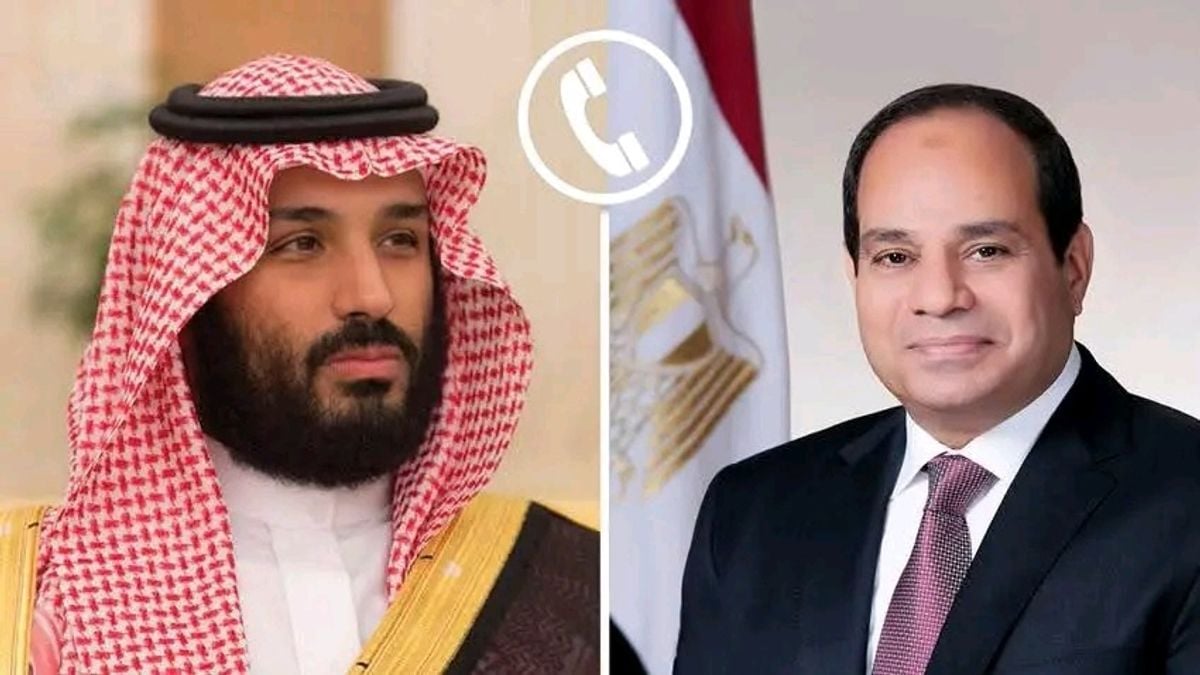 Egypt’s president, Saudi crown prince stress Arab security ties in phone call