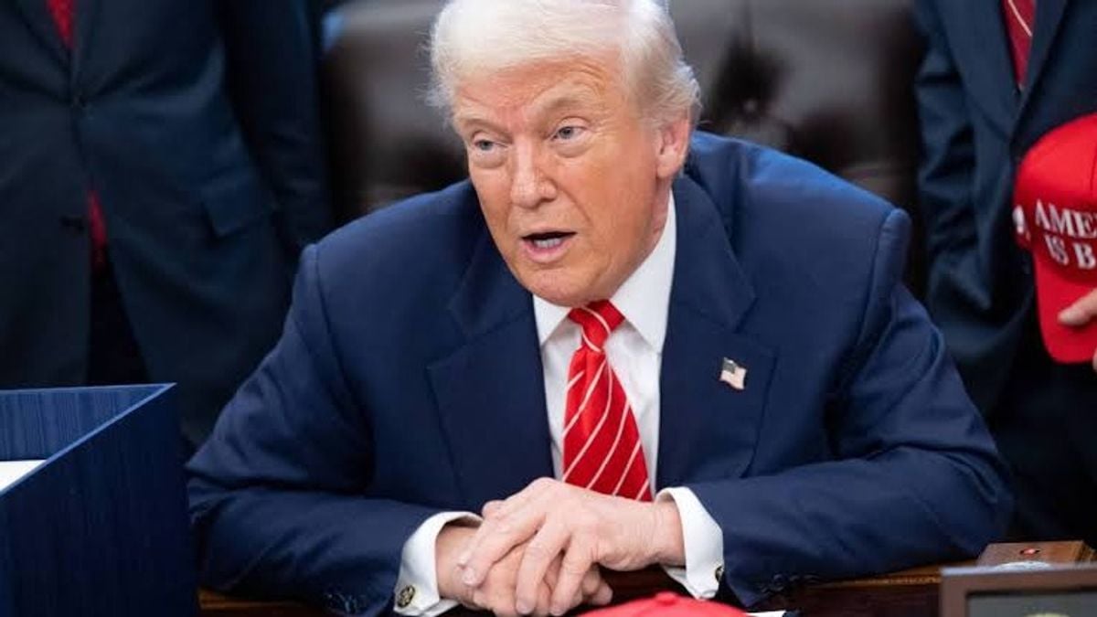 Donald Trump durante un acto público en Estados Unidos