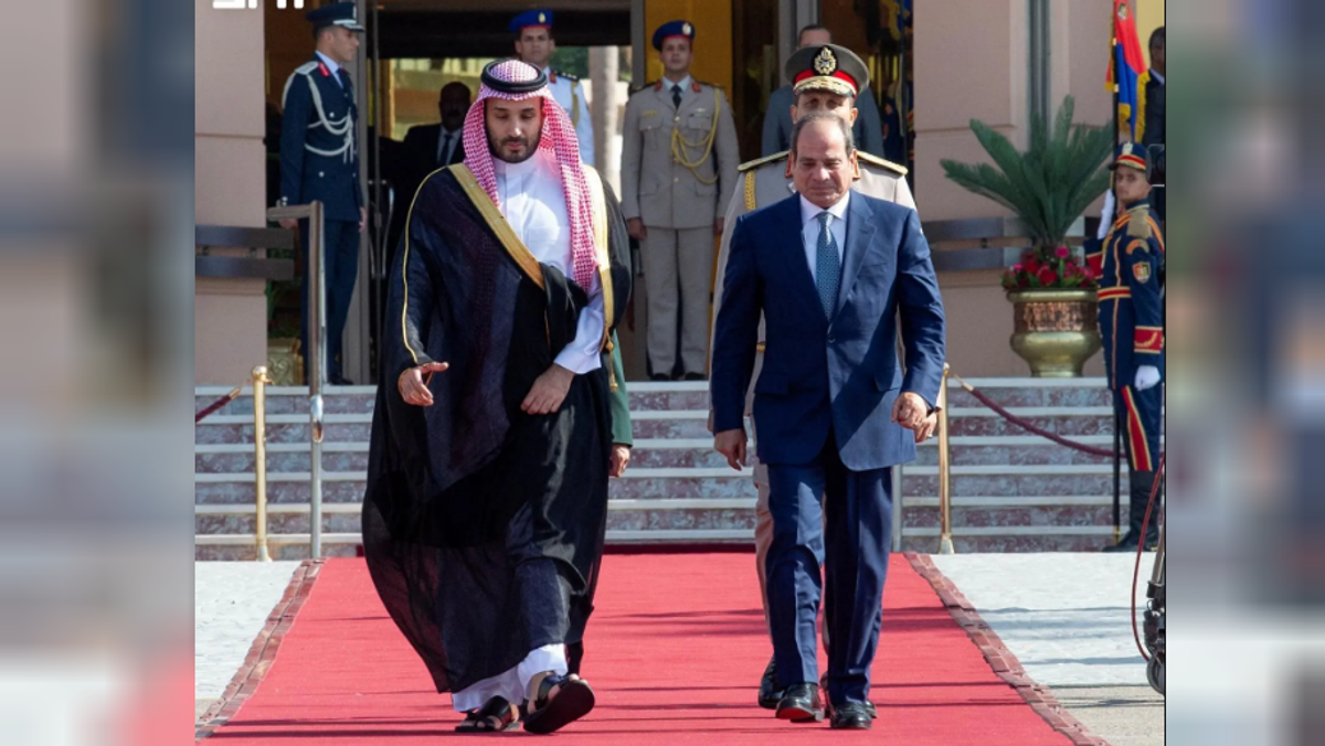 Le prince héritier quitte Le Caire, accueilli par le président égyptien