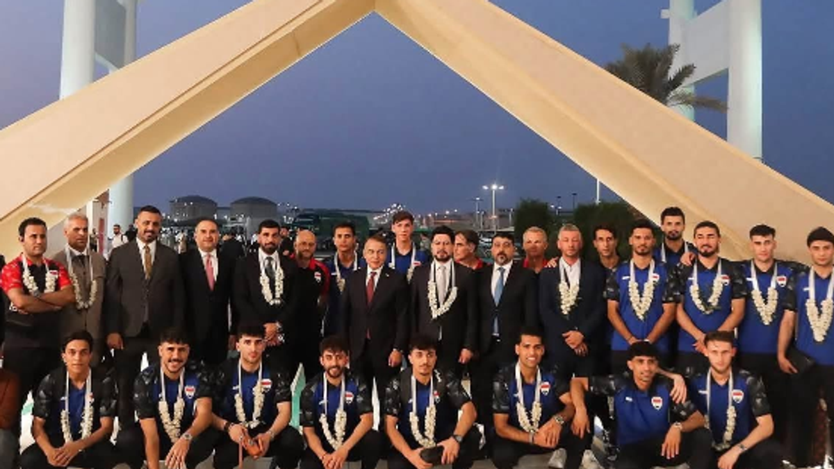 Iraq national football team arrives in Jeddah for Gulf Cup 27