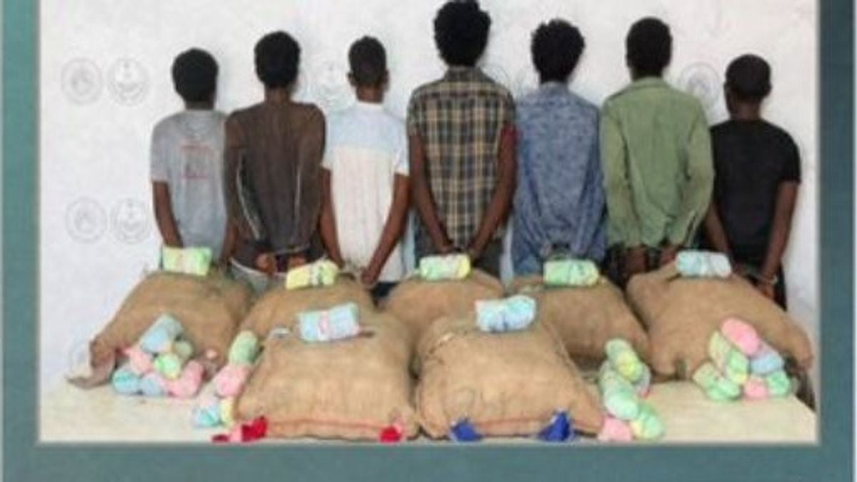 Seven Ethiopians arrested in Asir for smuggling 140 kg of khat