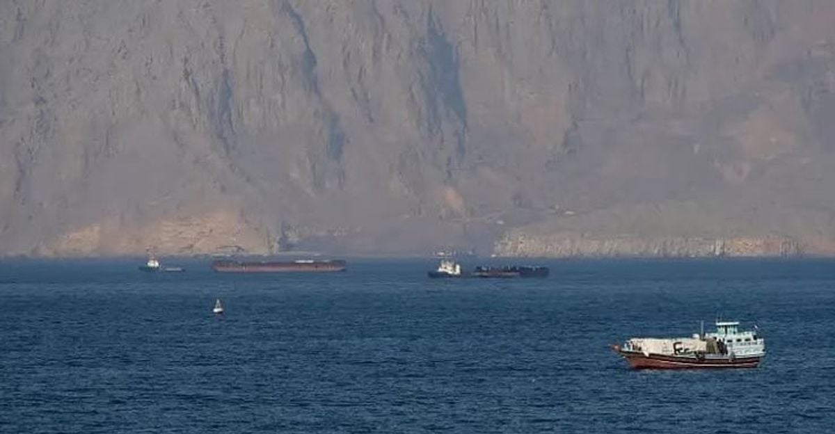 Shipping data shows vessels transiting Strait of Hormuz drop to four