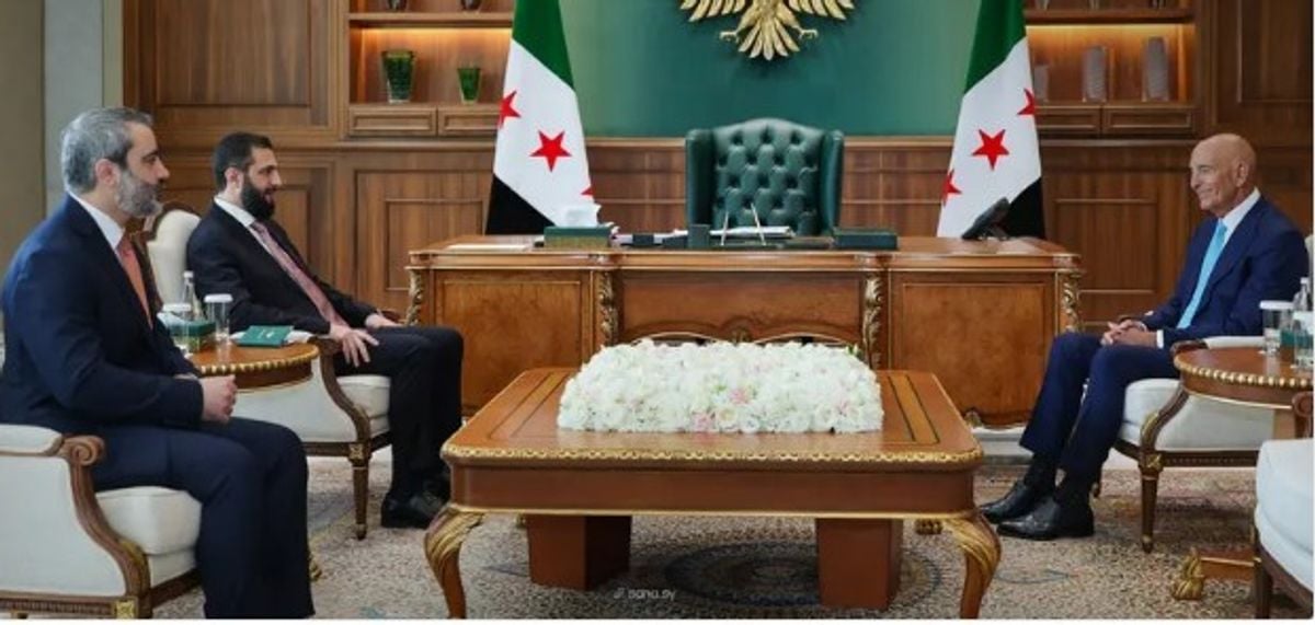 Syrian president meets US envoy Thomas Barak in Damascus for talks