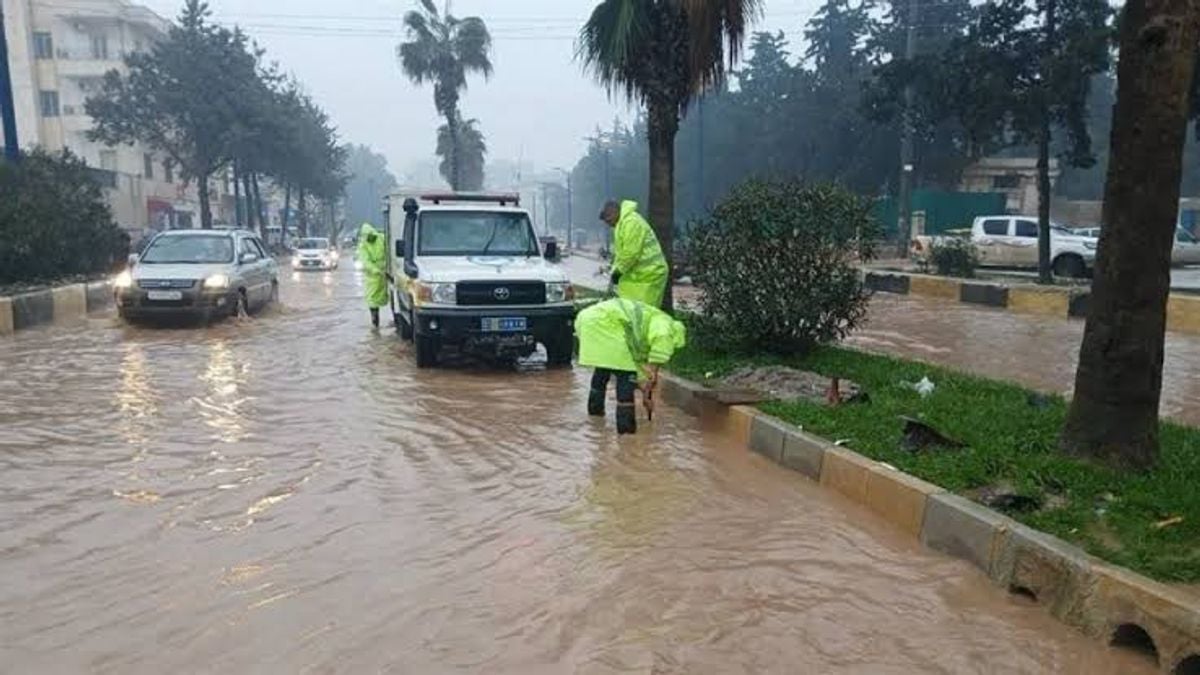 Floods in eastern Syria kill seven, including five children; four missing