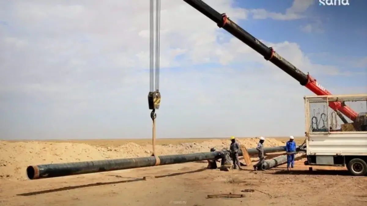 Fire breaks out on Al-Jabsa gas pipeline after explosion in southern Hasakah