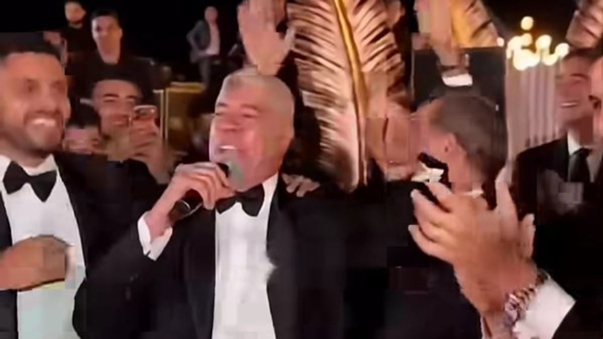 Ahmed Shobeir recreates Adel Imam’s famous wedding catchphrase with Rami Imam