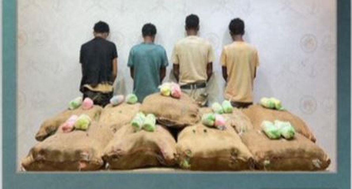 Arrestation de quatre Éthiopiens pour trafic de 200 kg de khat à Jazan