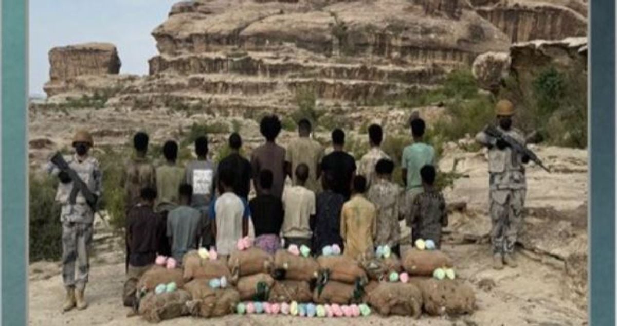 Eighteen Ethiopians arrested in Asir for smuggling 360 kg of khat
