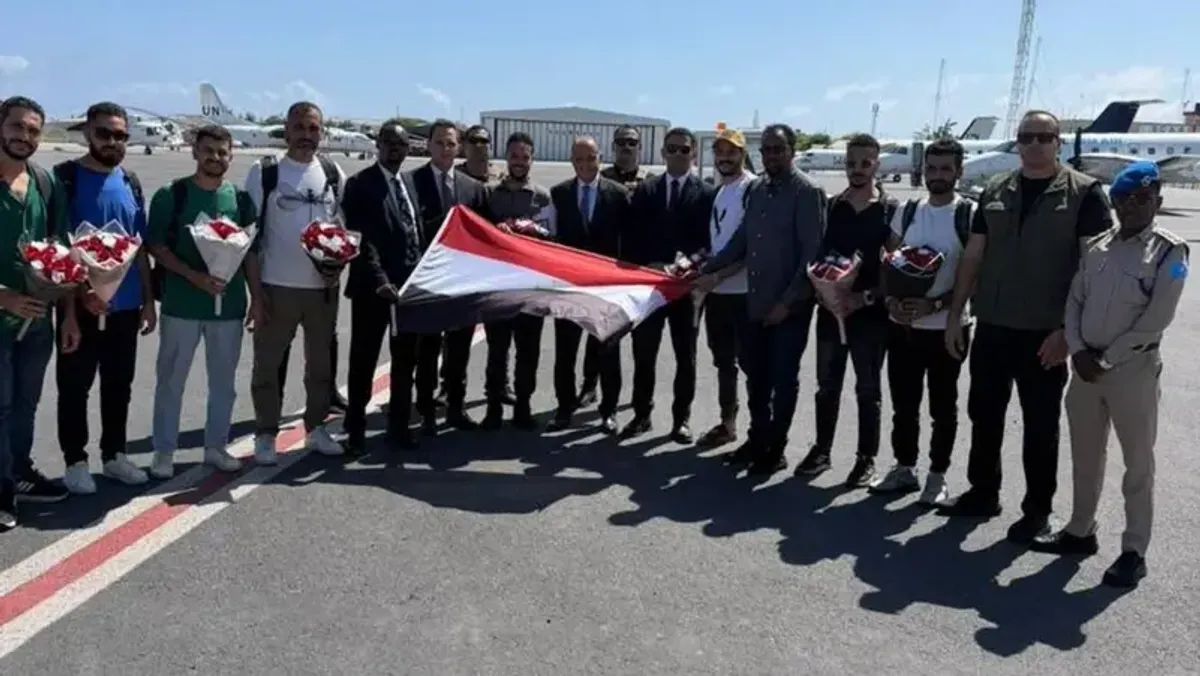 Egyptian sailors freed after 151 days arrive in Mogadishu ahead of return to Cairo