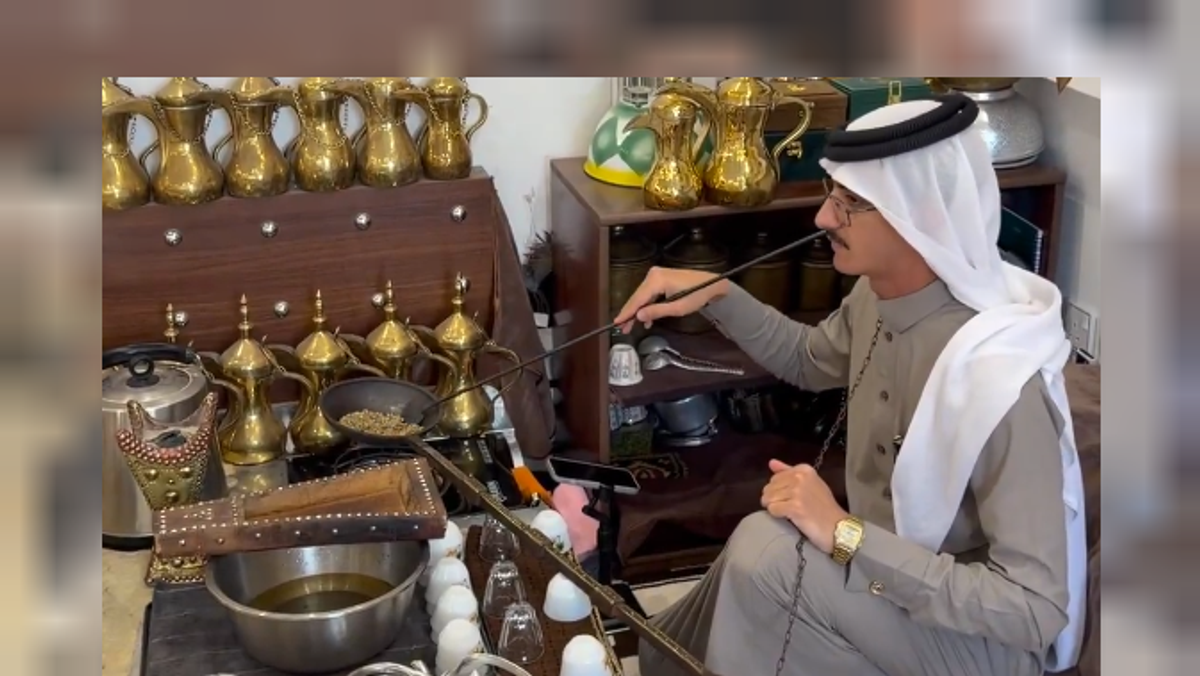 Young Saudi turns passion for traditional coffee into daily ritual