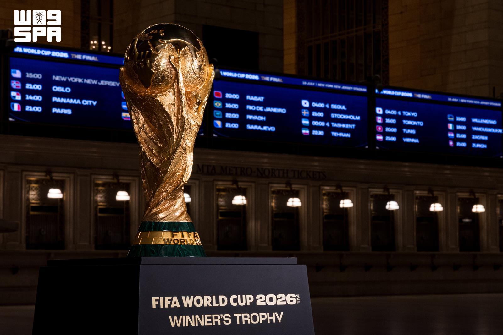 فيفا يحتفي بالعد التنازلي لنهائي كأس العالم 2026 في محطة غراند سنترال التاريخية بنيويورك
