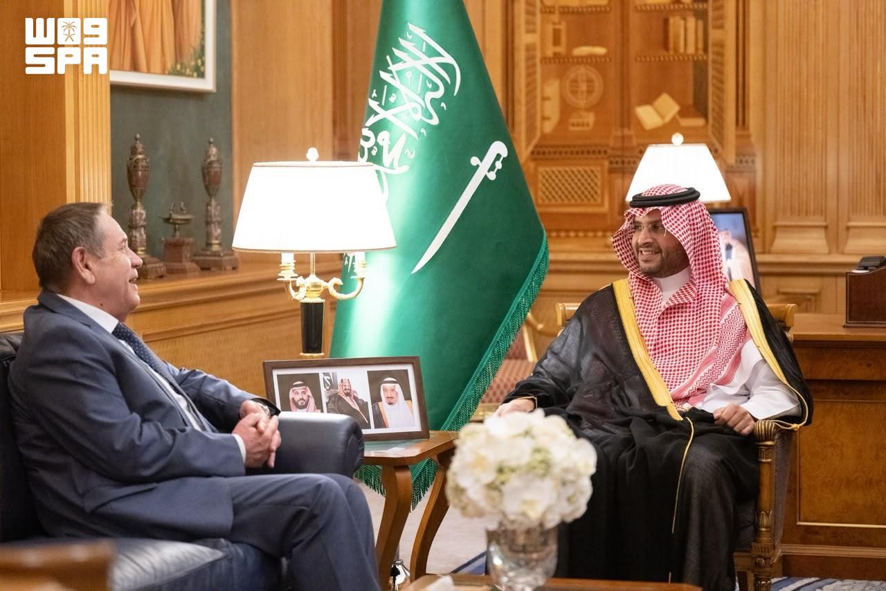 Turki bin Mohammed bin Fahd receives outgoing Russian ambassador