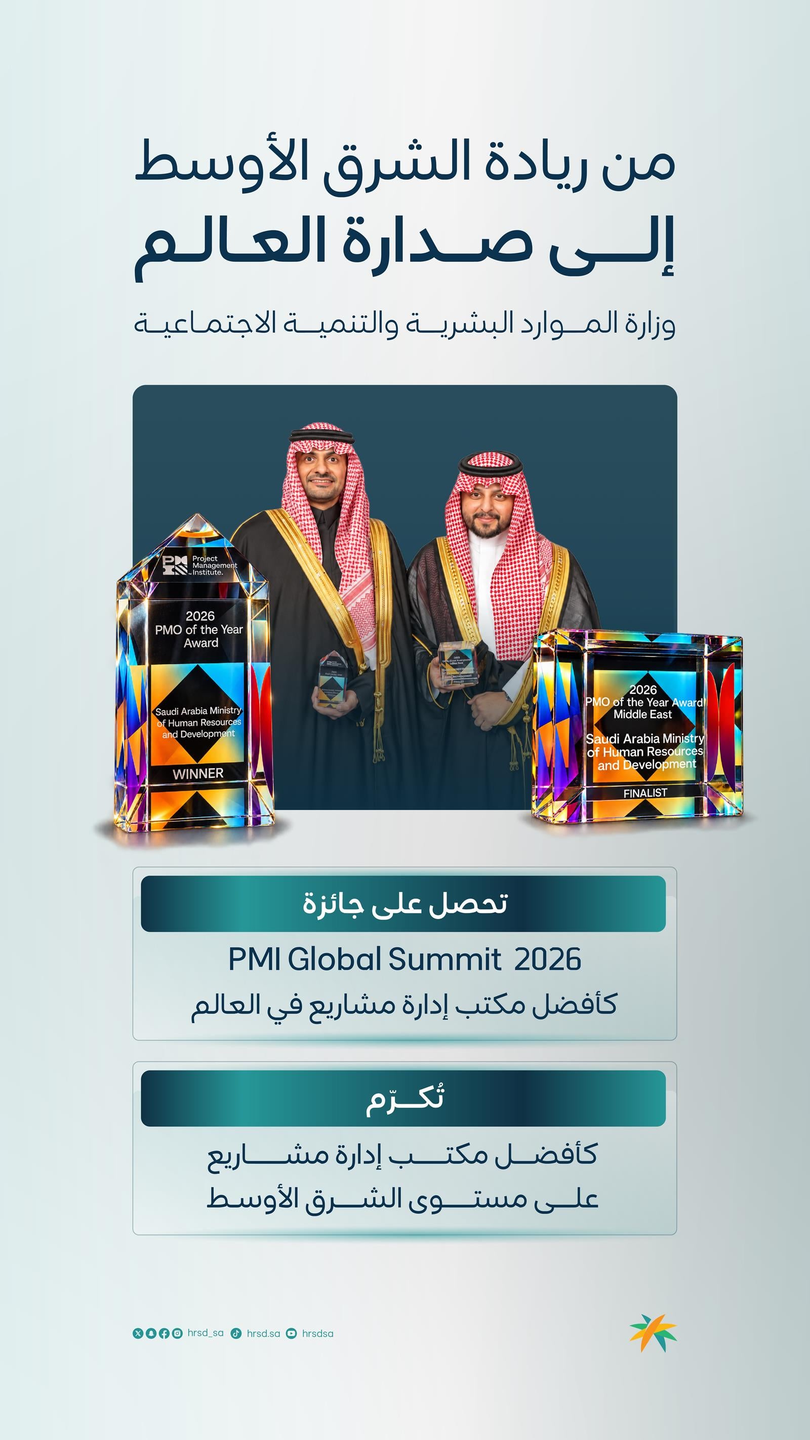 Arabia Saudí logra el premio al mejor despacho de gestión de proyectos en 2026