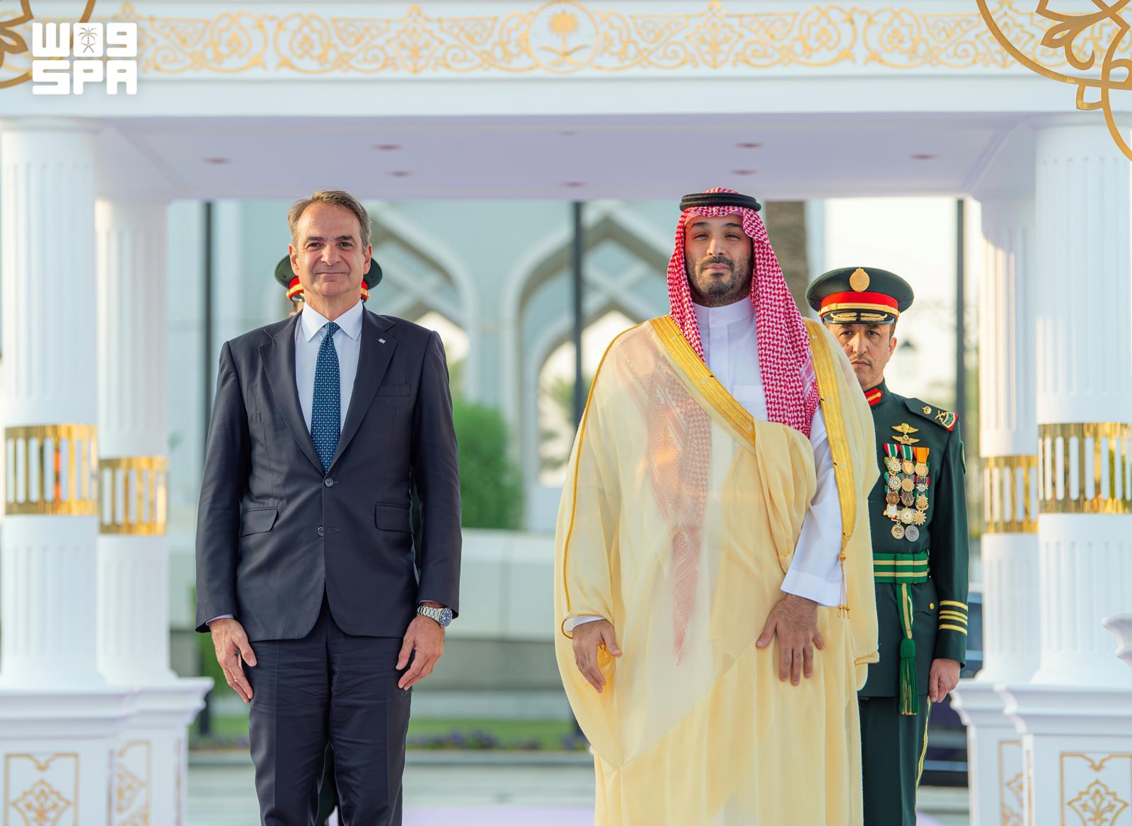Putra Mahkota Mohammed bin Salman Terima Perdana Menteri Yunani di Riyadh