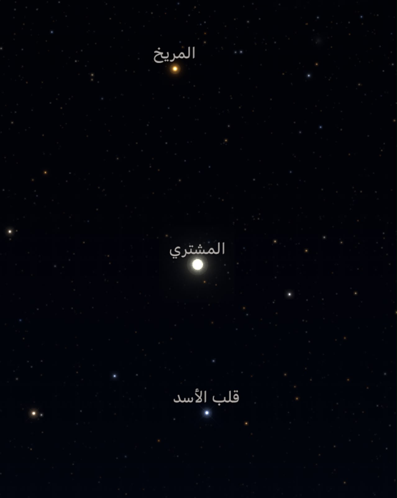 Alineación aparente de Marte, Júpiter y Régulo al amanecer del jueves junto a la lluvia de meteoros Oriónidas