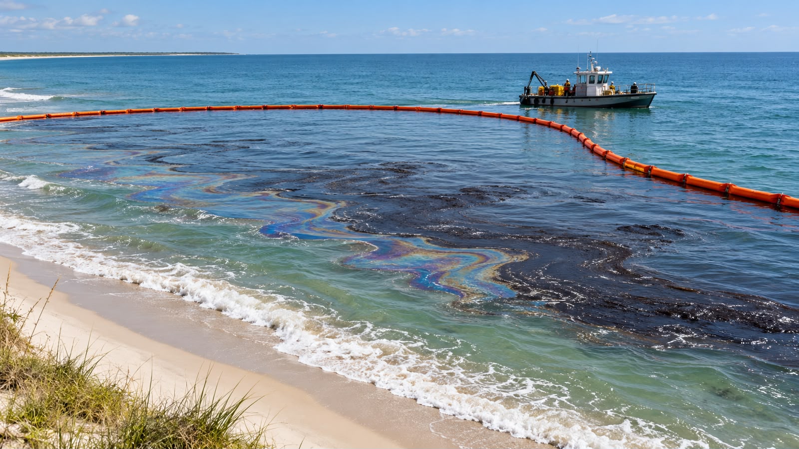 UAE ministry reports oil spill reaches Umm Al Quwain beaches, closes shoreline