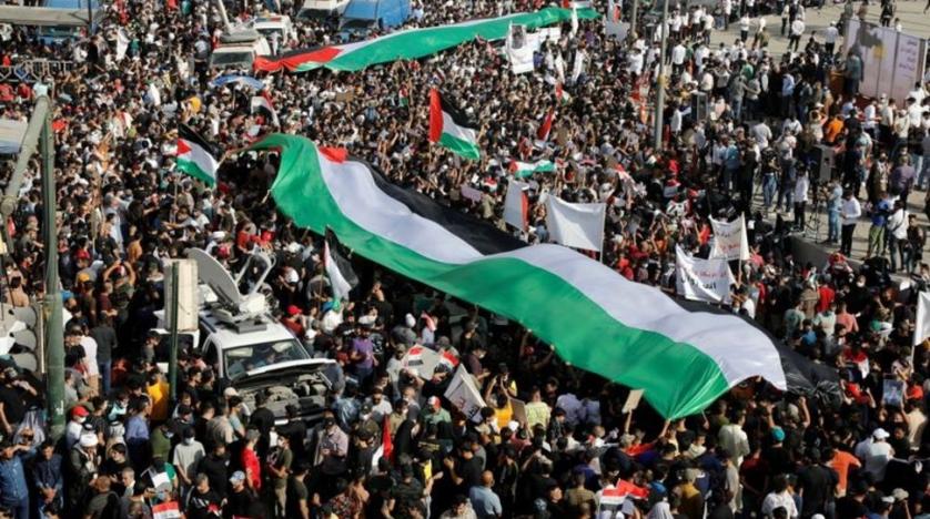 Iraqis Hold Anti-Israel Protests in Solidarity with Palestinians