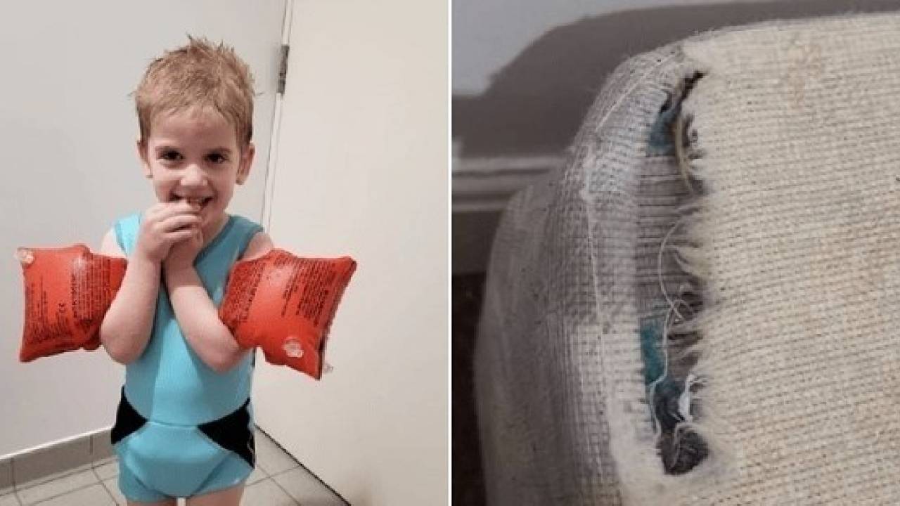 حالة نادرة.. طفل يأكل مفروشات منزله