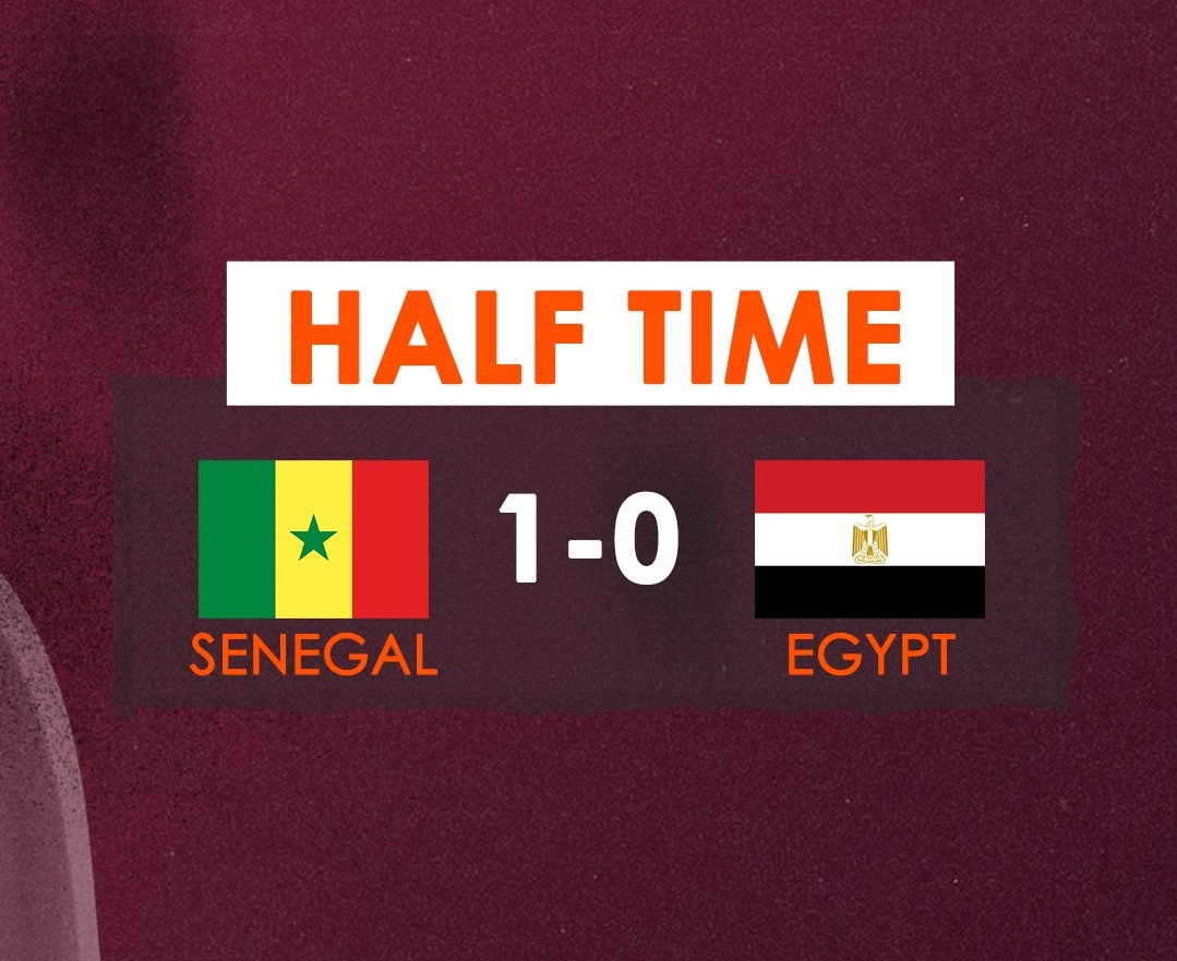الشوط الأول.. ديا يمنح السنغال تقدمًا مبكرًا أمام مصر

