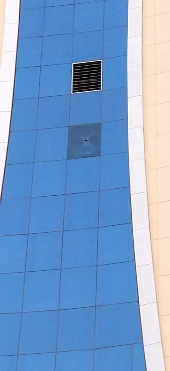 آثار مقذوفات الحوثي في نجران
