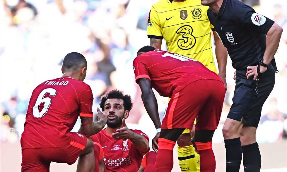 إصابة محمد صلاح في نهائي كأس الاتحاد الإنجليزي