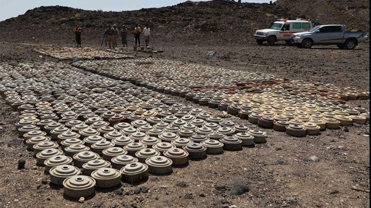 «مسام» ينزع 998 لغمًا من الأراضي اليمنية خلال الأسبوع الأول من مايو