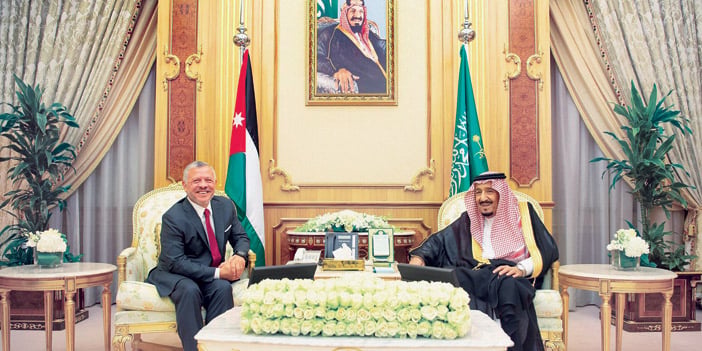 ملك الأردن يهنئ خادم الحرمين الشريفين بمناسبة ذكرى يوم التأسيس