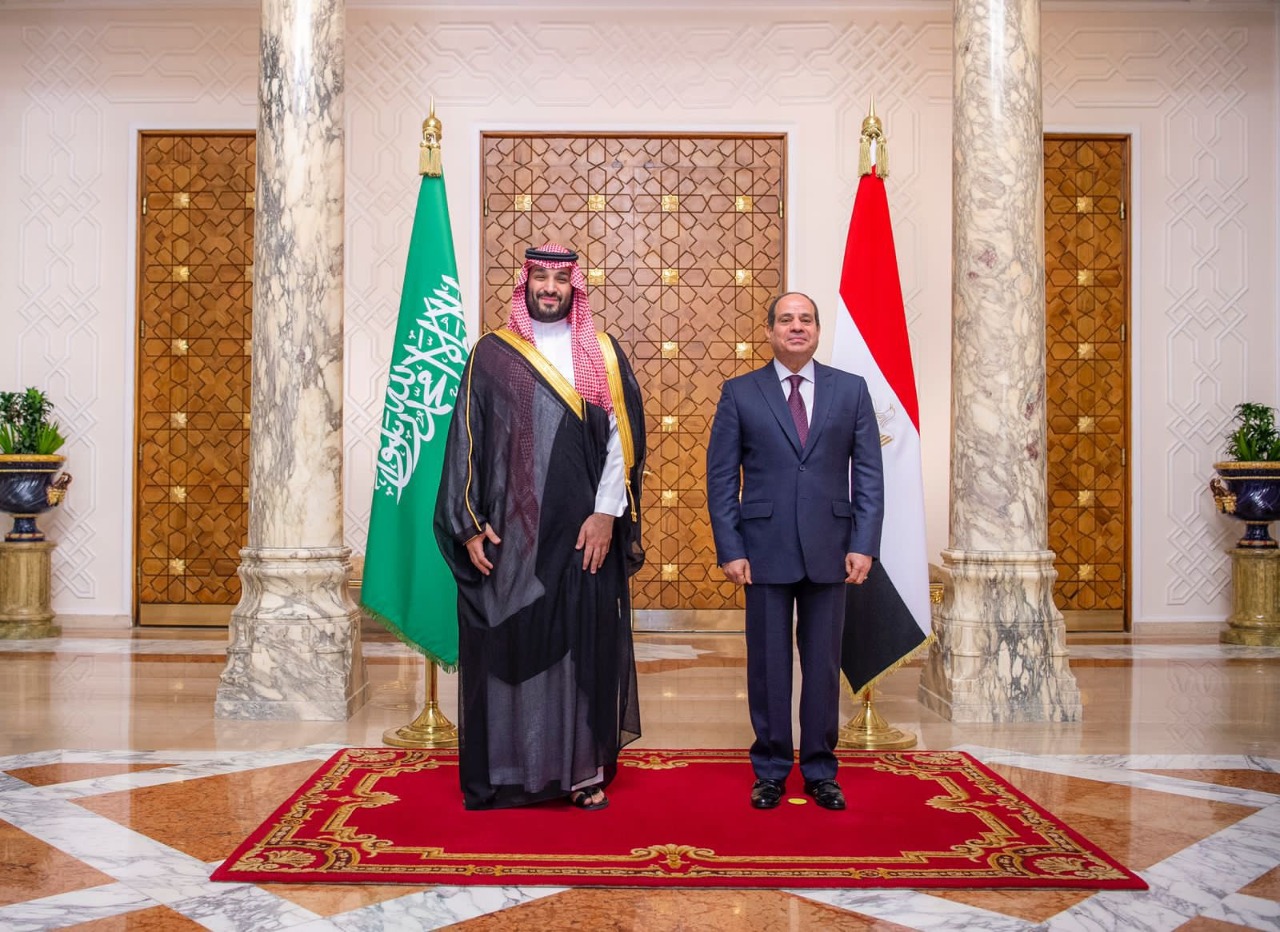 الرئيس المصري يستقبل ولي العهد في قصر الاتحادية