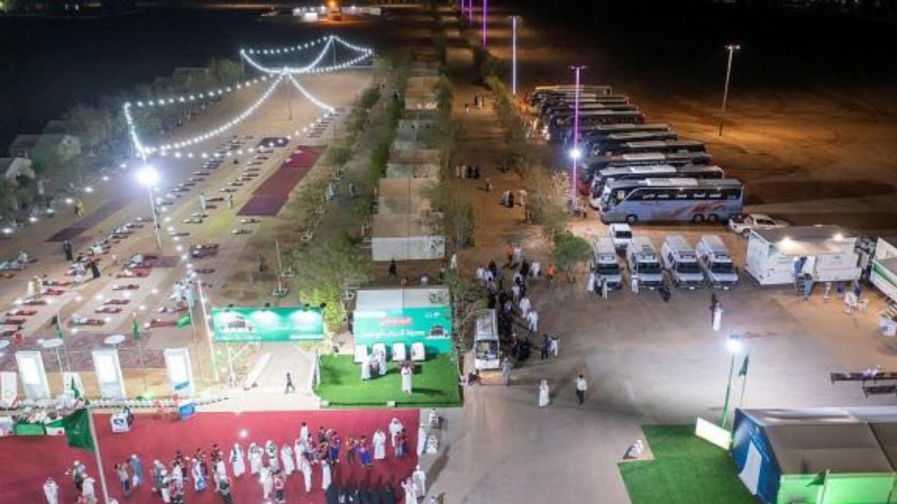 مدينة الحجاج في أبو عجرم تستقبل ضيوف الرحمن العائدين إلى دولهم