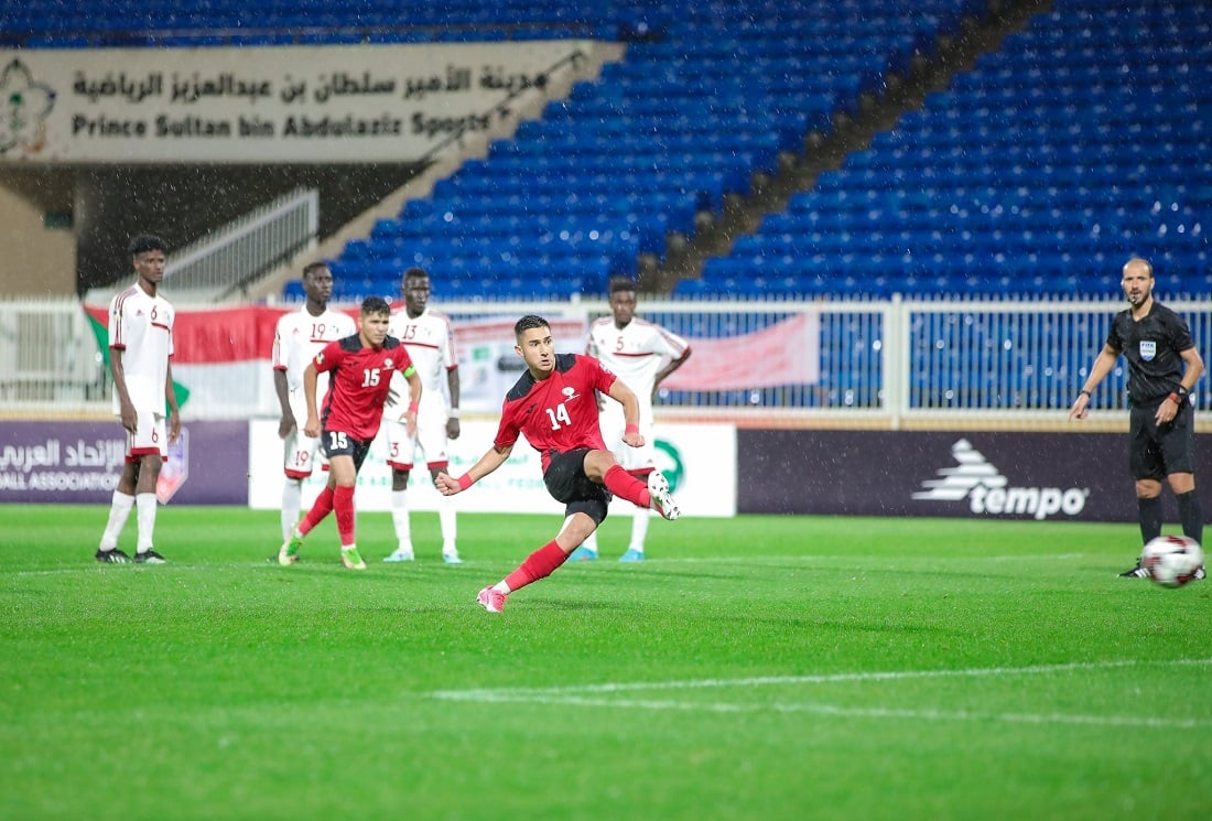 شباب فلسطين يمطر شباك السودان في كأس العرب