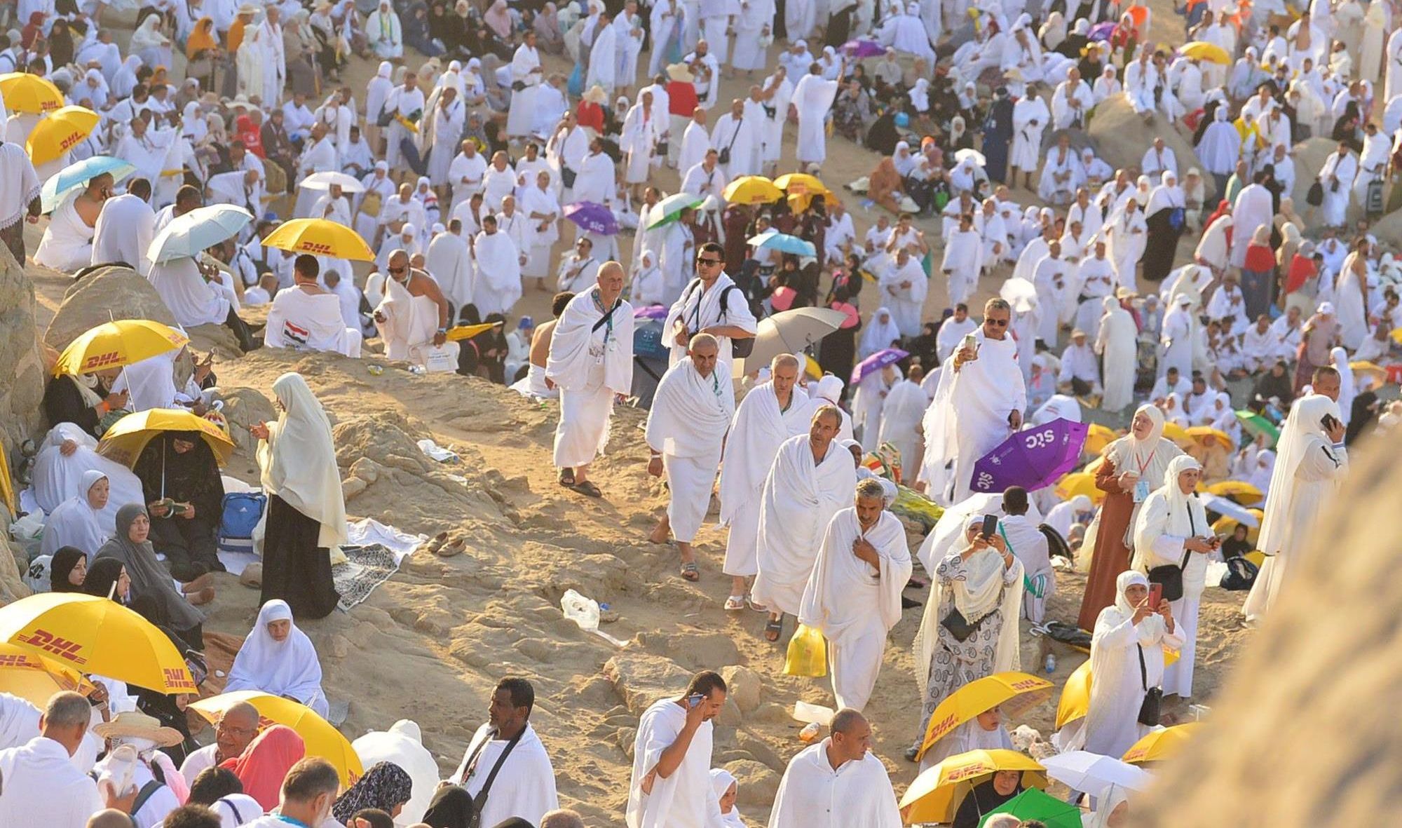 ارتفاع درجات الحرارة.. حالة الطقس على مكة والمدينة خلال موسم الحج 1444