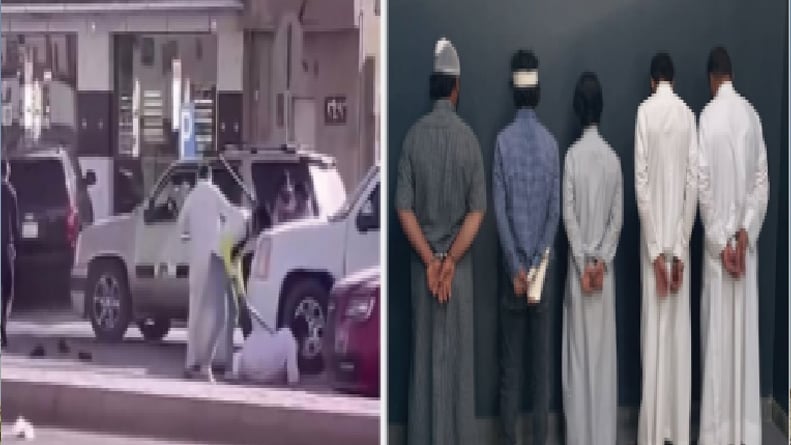 القبض على 5 مقيمين لمشاجرة بينهم في أحد الطرق العامة بالرياض
