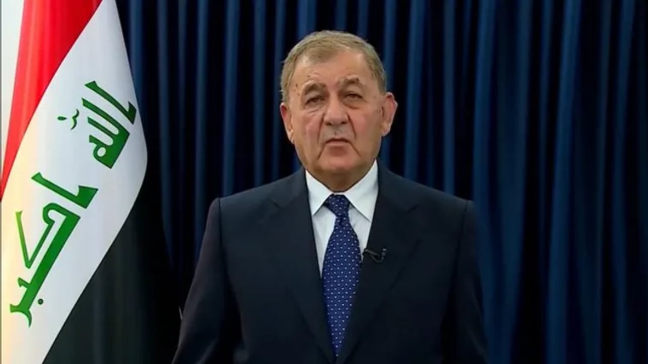 رئيس العراق يؤكد التزامه بتشكيل حكومة قوية وحل المشاكل الداخلية 