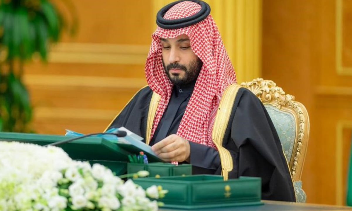 ولي العهد يرأس جلسة مجلس الوزراء في قصر اليمامة