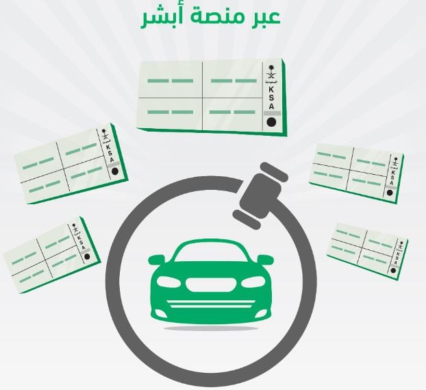 ينطلق غدًا.. خطوات الاشتراك في مزاد اللوحات المميزة عبر منصة أبشر