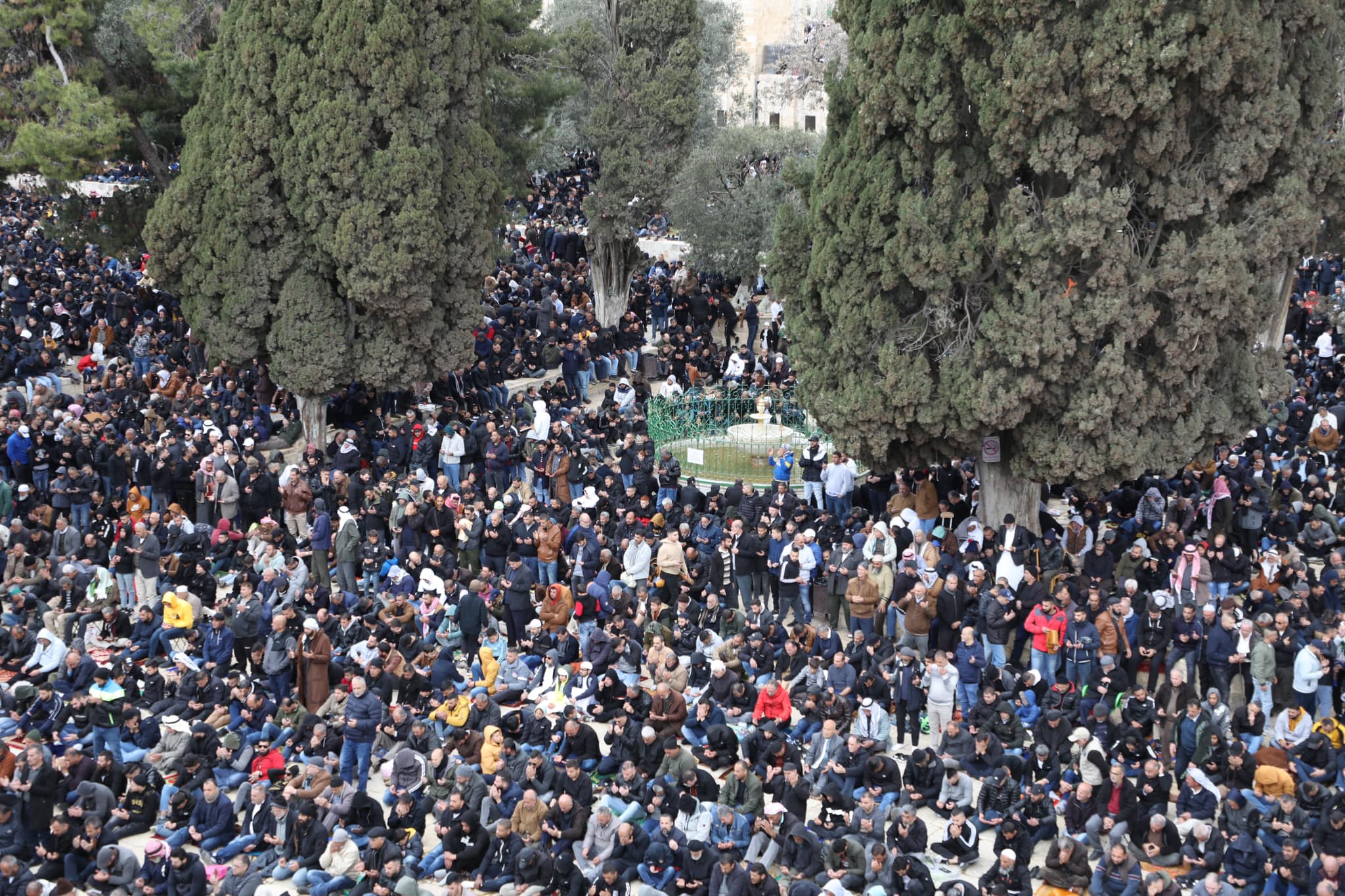 صلاة الجمعة بالمسجد الأقصى 