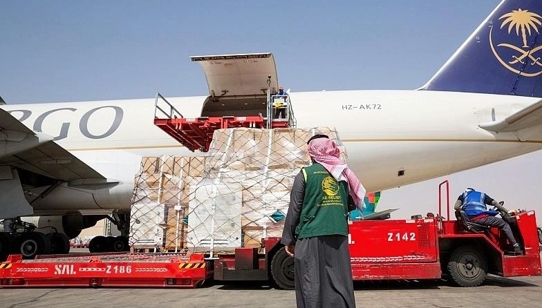 الطائرة الإغاثية السعودية الثالثة تغادر بـ30 طن مساعدات لأوكرانيا