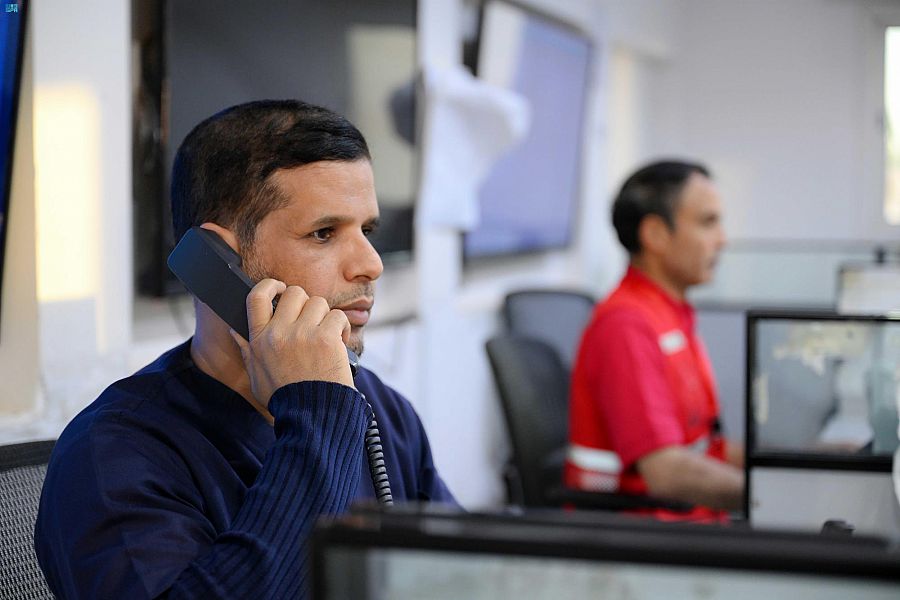 مسعفو الهلال الأحمر بالحدود الشمالية