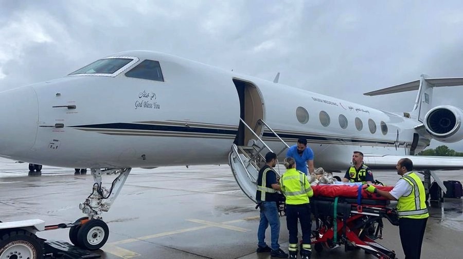 نقل مواطنة في حالة خطرة من جنيف إلى المملكة عبر طائرة الإخلاء الطبي
