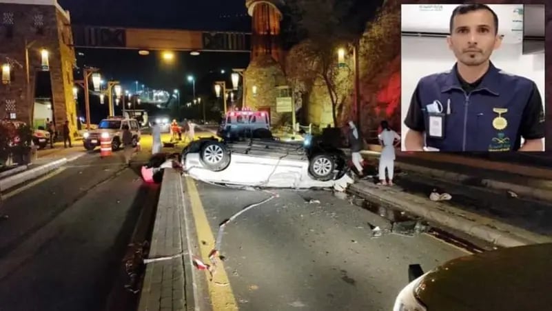 لفتة إنسانية.. ممارس صحي يُنقذ مصابًا بحادث مروري 

