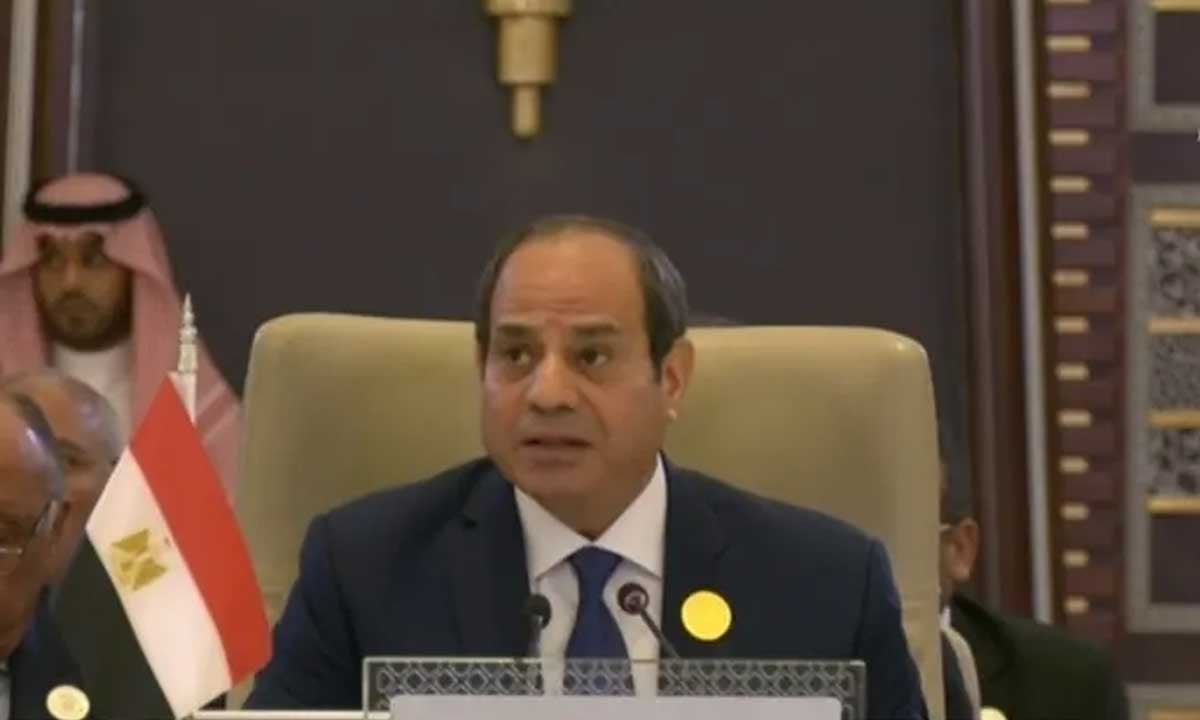 الرئيس المصري: المنطقة تمر بظروف قاسية تهدد الحاضر والمستقبل