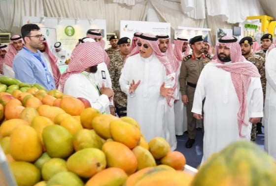 أمير جازان يطلق فعاليات ‏مهرجان المانجو والفواكه الاستوائية